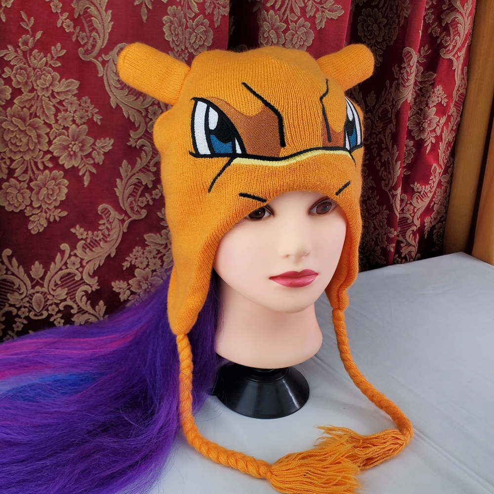 Pokemon Charizard big face laplander beanie hat